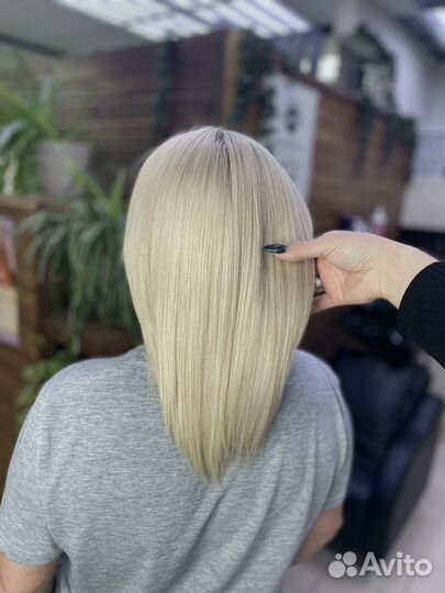 Кератиновое выпрямление волос