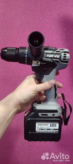 Шуруповерт для ледобура Nanwei 9Ач, комплект