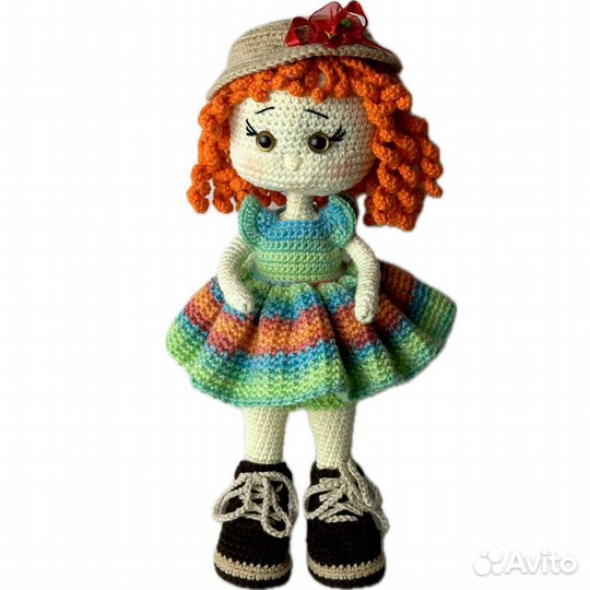 Кукла вязанная ручной работы