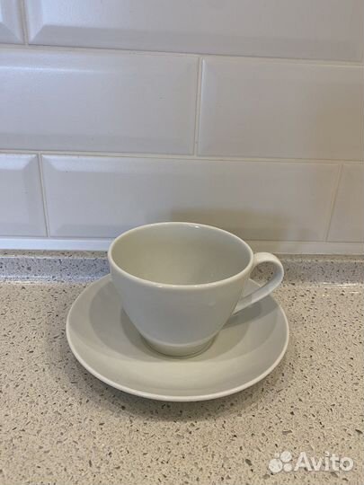 Чашка с блюдцем IKEA