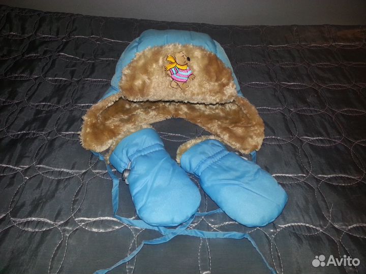 Шапочка и рукавички на зиму