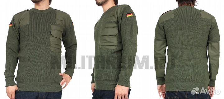 Свитер Bundeswehr Olive, оригинальный