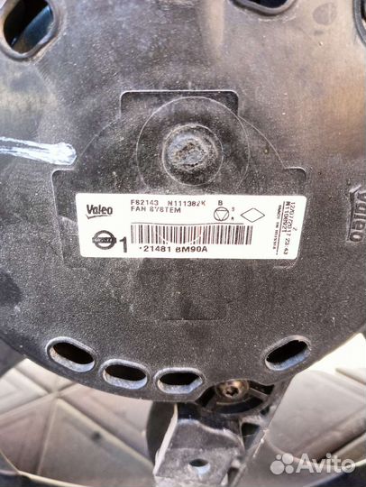Вентилятор охлаждения nissan qashqai j11