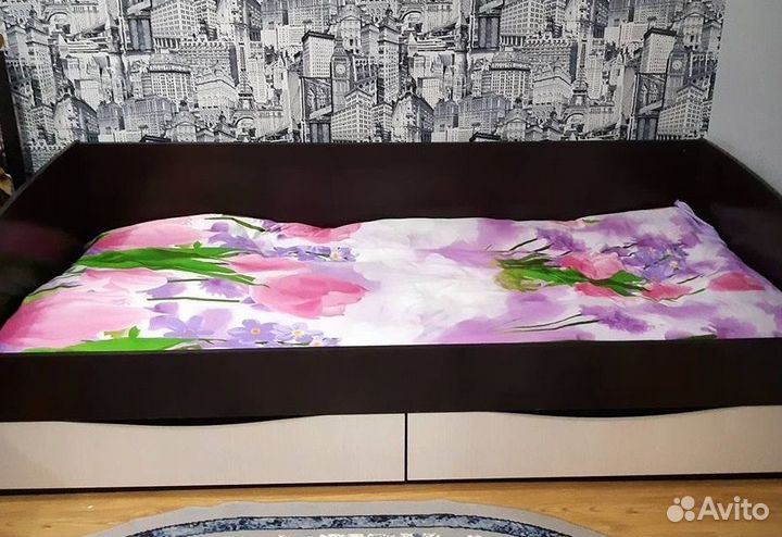 Кровать Мелисса с 2 ящиками и матрасом