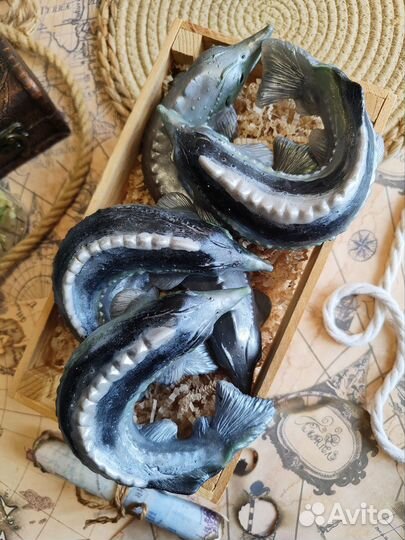 Осетр из мыла подарок который удивляет