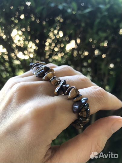 Браслеты хризолит гранат аметист амазонит тигровый