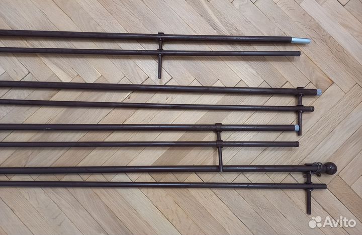 Карниз темно-коричневый 290 см д20мм