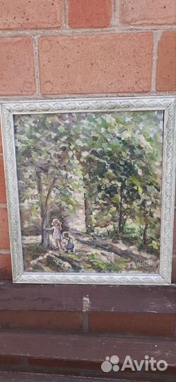 Картина маслом мир лето детство