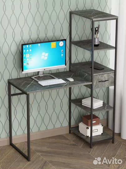 Стол со стеллажом