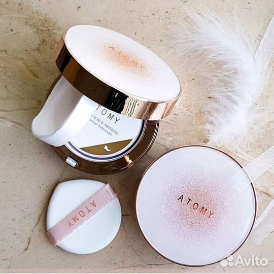 Кушон с золотым коллагеном Атоми SPF 45+/PA+++