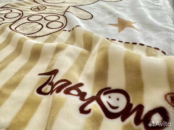 Плед одеяло детское и мишка подарок на выписку