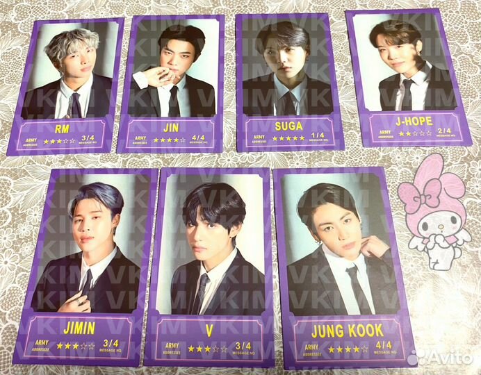 Карточки BTS неоф