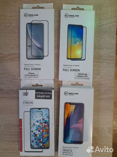 Защитное стекло на iPhone, Samsung