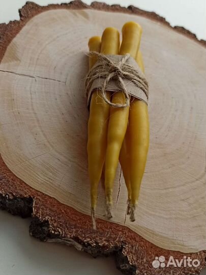 Свеча маканая из натурального пчелиного воска