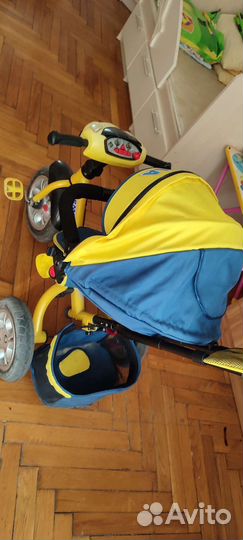 Детский велосипед -коляска с ручкой