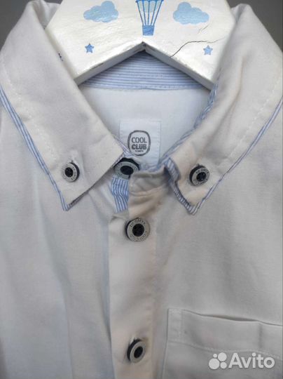 Две школьные рубашки 128