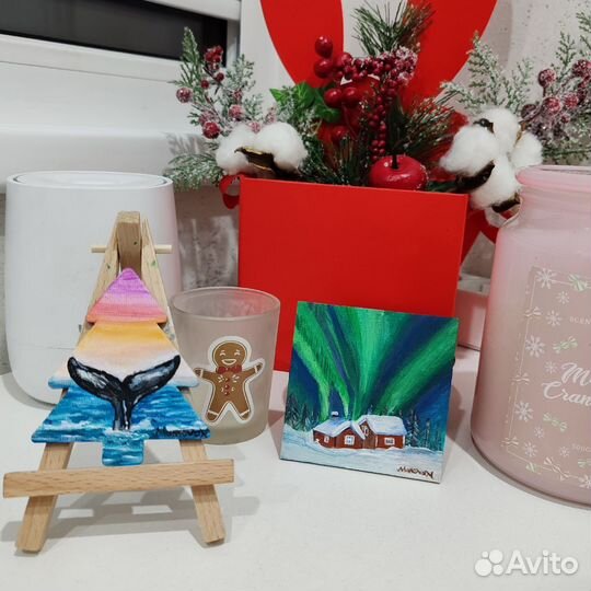 Магниты сувенирные северное сияние