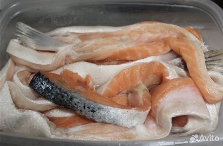 Головы и обрезь сёмги