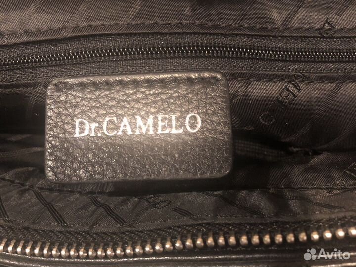 Сумка кожаная для ноутбука. Новая, черная