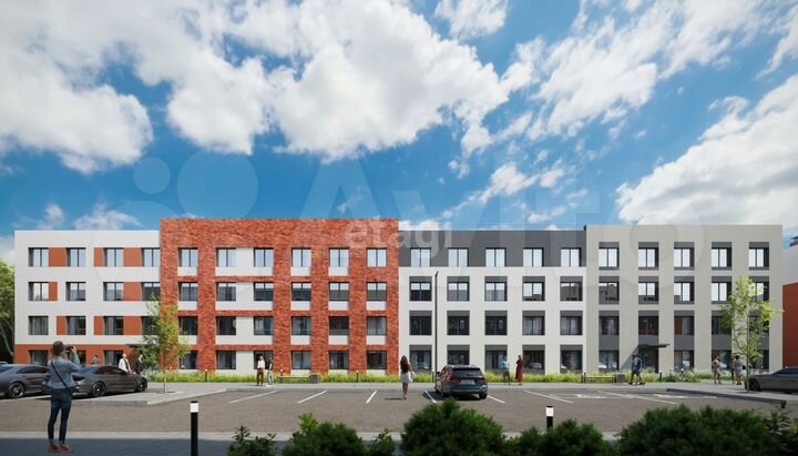 3-к. квартира, 56,2 м², 1/4 эт.