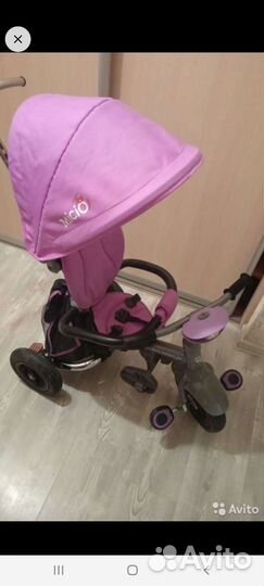 Велосипед с родительской ручкой