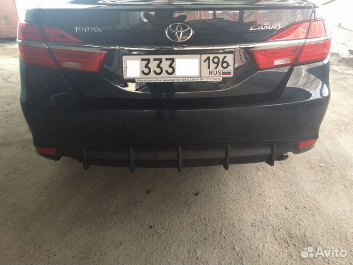 Camry 55 Диффузор заднего бампера Губа S7EY9