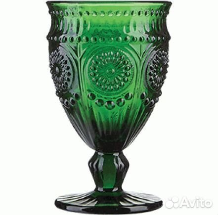 Бокал изумрудный цветное стекло