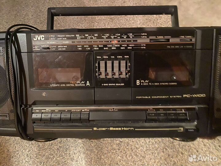 Кассетный магнитофон JVC pc-w100