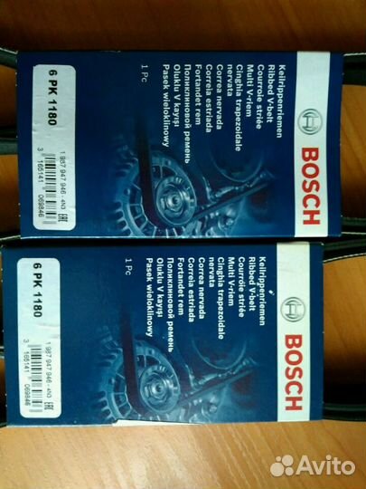 Ремень приводной поликлиновой Bosch 6PK 1180