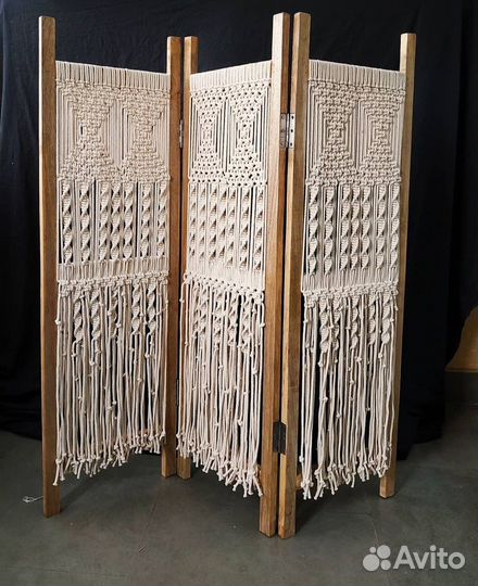 Ширма / перегородка макраме бохо