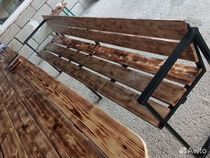 Скамейка под навес или во двор