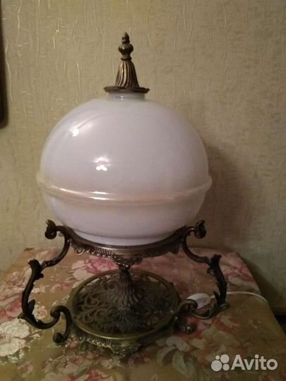 Лампа настольная бронзовая СССР