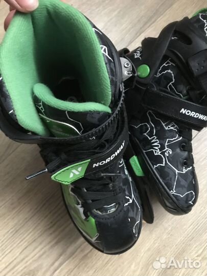 Коньки детские раздвижные 31-36