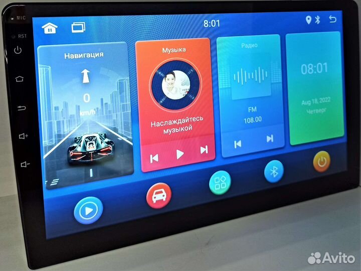 Магнитола на андроиде Toyota wish Android