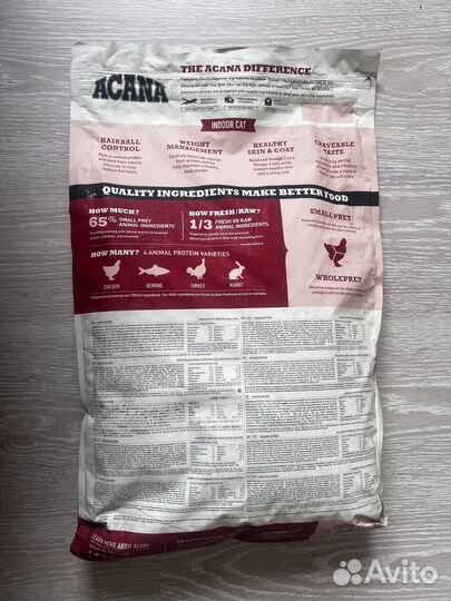 Корм для кошек Acana Indoor Centre 4.5 кг