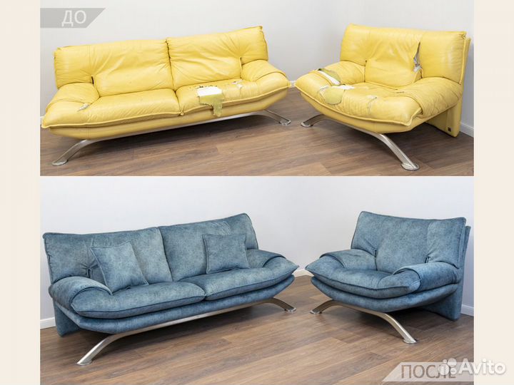 Перетяжка, обивка, мягкой мебели