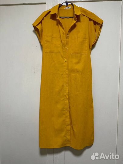 Платье-рубашка миди krilya