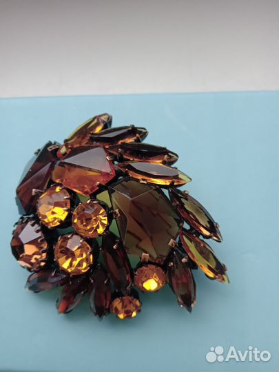 Брошь винтаж чехия
