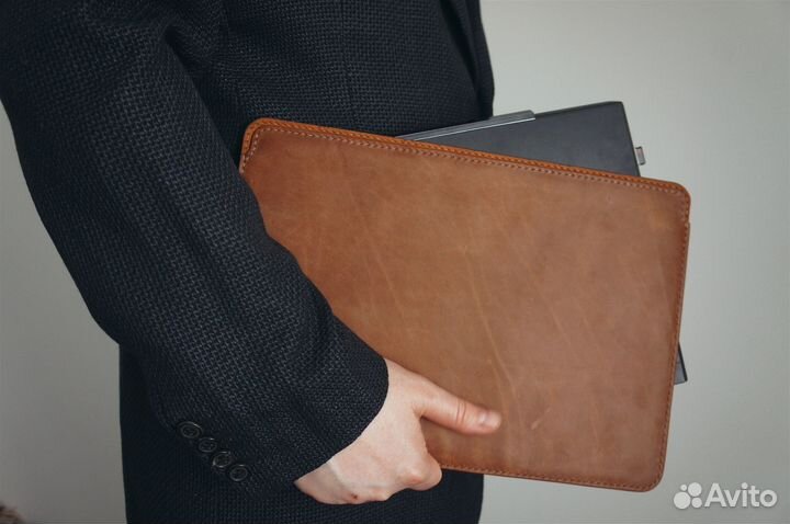 Чехол для MacBook из натуральной кожи