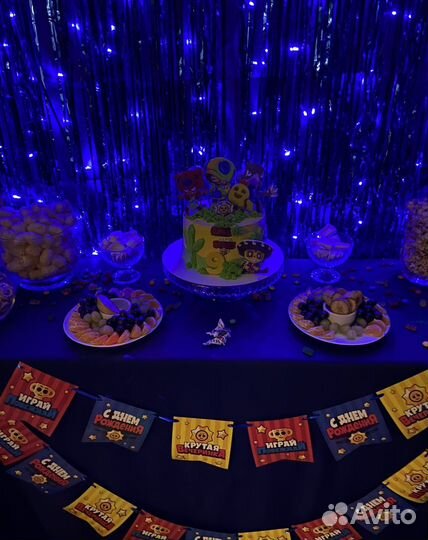 Гирлянда флажки Бравл Старс Brawl Stars