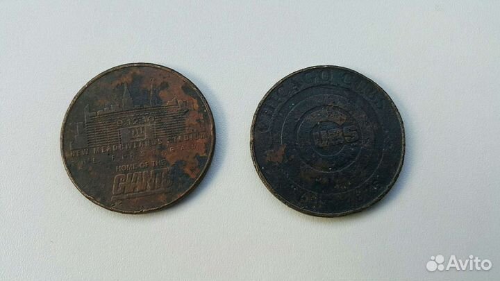 Монетовидные жетоны США коллекция 7 штук