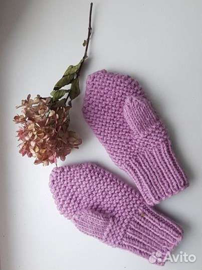 Рукавички детские вязаные