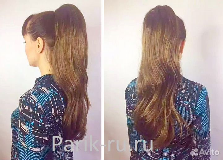 Длинный прямой хвост на крабе ilona Цвет разный