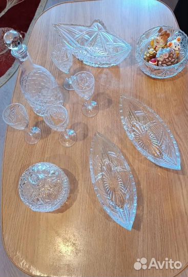 Хрусталь для сервировки, сервиз СССР