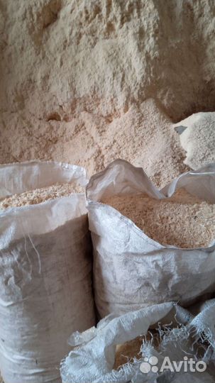 Опилки стружка в мешках