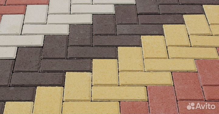 Тротуарная плитка брусчатка кирпич