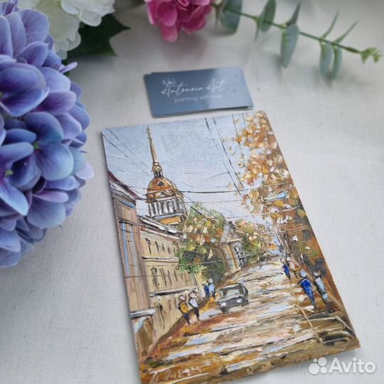 Санкт-Петербург Питер картина маслом город пейзаж