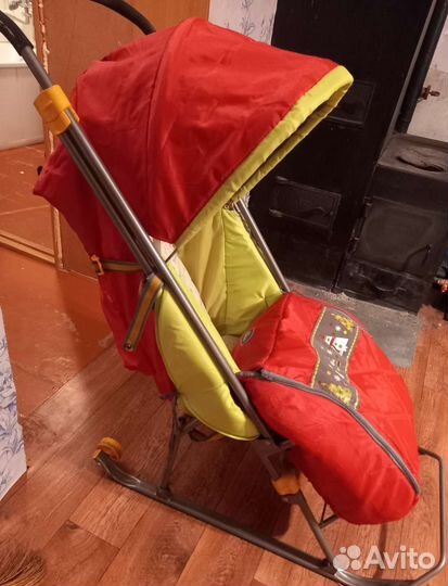 Детские санки коляска