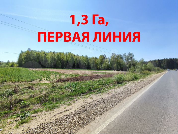 Участок 1,3 га (СНТ, ДНП)