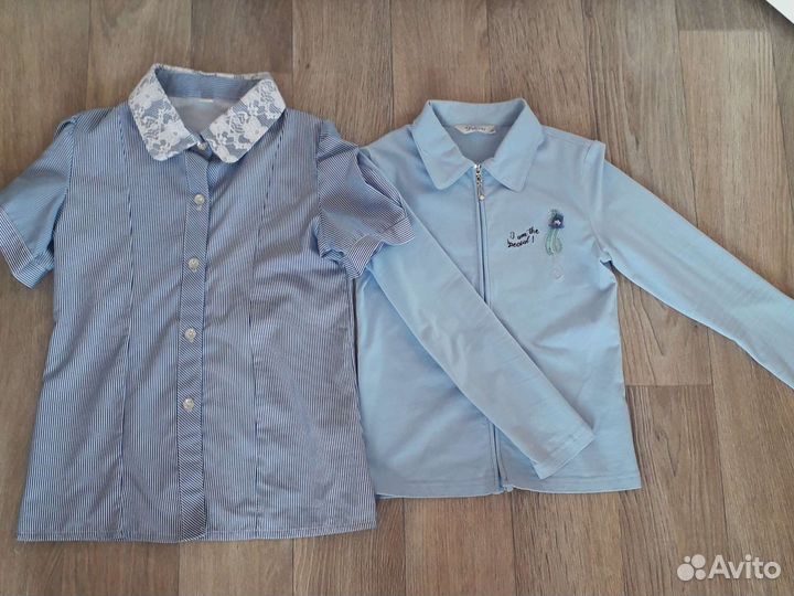 Школьные блузки для девочки 128 134